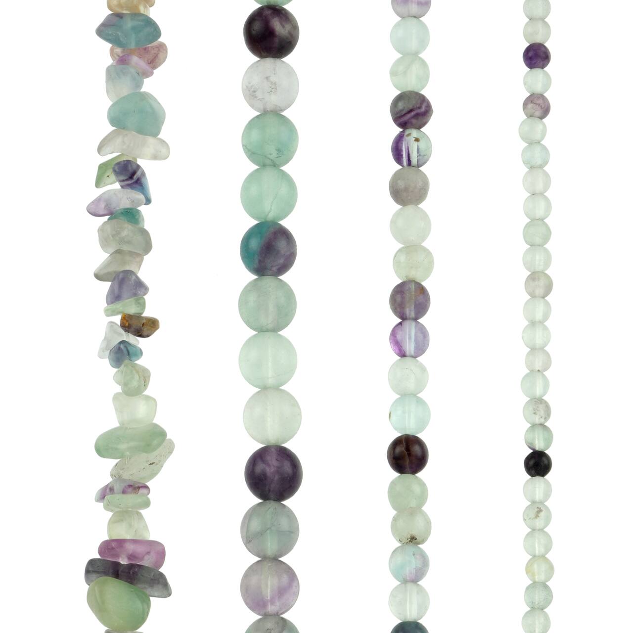 6 Pack: Mixed Fluorite Beads by Bead Landing™